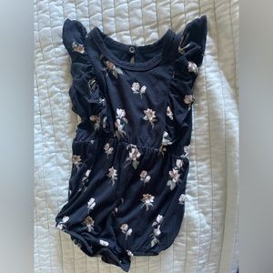 Kyte baby bubble romper, 6-12 mo, midnight magnolia